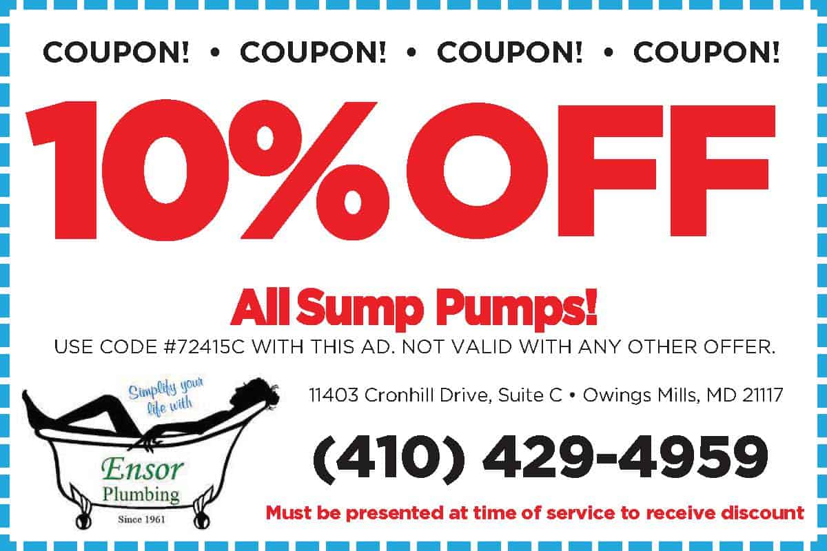 Plumbing Specials Reisterstown, Owings Mills, Cockeysville, Timonium
